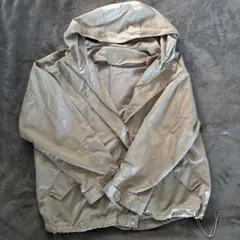 VIS ベージュ フード付き マウンテンパーカー