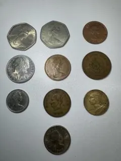 外国硬貨 10枚セット まとめ売り　メキシコ、イタリア、カナダなど