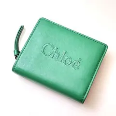Chloe クロエ 二つ折り財布 グリーンのサムネイル