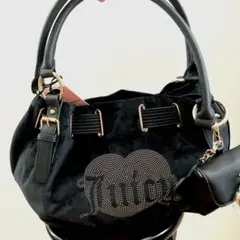 Juicy Couture トートバッグ ベージュ ブラック - メルカリ