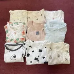 ベビー服 まとめ売り 牛柄 ハート 花柄 水玉 クマ おにぎり 60 70 80