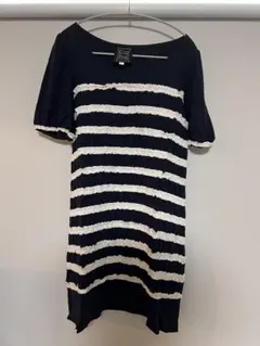 Cynthia Rowley ストライプ 半袖ワンピース 2