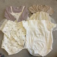 ベビー服70cm 長袖、半袖4枚セット