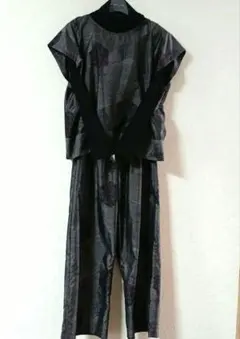 大島紬着物リメイク#セットアップ