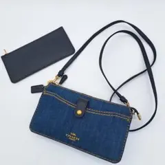 極美品★COACH コーチ ショルダーバッグ ウォレットバッグ デニム