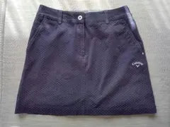 Callaway ネイビー ドット柄 スカート