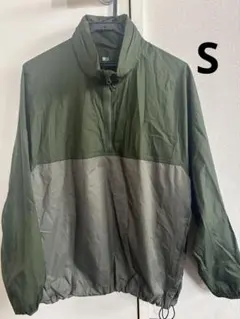 ユニクロ　ポケッタブルUVカットアノラックパーカ　ハーフジップ フード付き　S