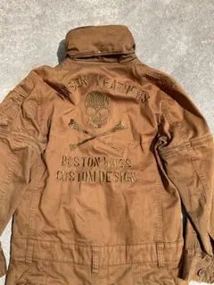 VANSON つなぎ 亜熱帯　archive 袖着脱 フード収納 スカル刺繍のサムネイル