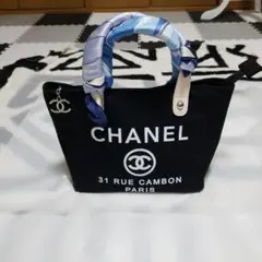 ( ノベルティ)　CHANEL　ブラック トートバッグ