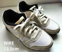 【NIKE】ナイキスニーカー 23.5cm ベージュ ホワイト