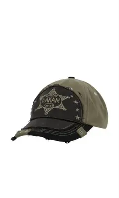 本日限定価格‼️ 新品 AAKAM キャップ 帽子 ブラックカーキ　MUSINSA