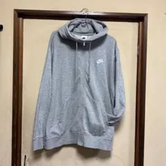 Nike グレー ジップアップパーカー XL