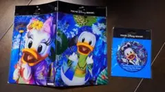 値下げ　東京ディズニーリゾート ドナルドダック クリアファイル缶バッジセット