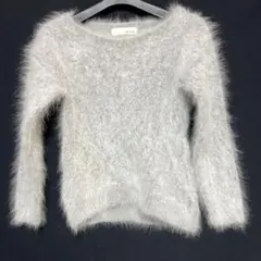 E. Lily Brown グレー 長袖ニットセーター