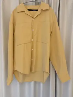 ニコアンド　長袖シャツ イエロー Sサイズ