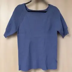Andemiu 半袖 ニット ブルーのサムネイル