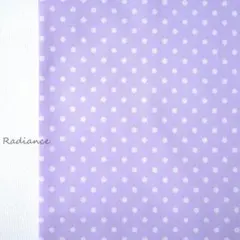 09.小ドット 水玉柄 シーチング コットン はぎれ布 生地 むらさき