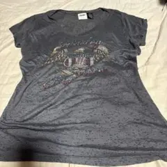 Harley-Davidson ラインストーン Tシャツ グレー Lのサムネイル