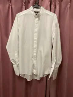 モーニング用シャツ　新郎新婦父シャツ　結婚式シャツ　ウイングカラー　綿100％