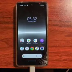 Sony スマートフォン ブラック 画面ひびありのサムネイル