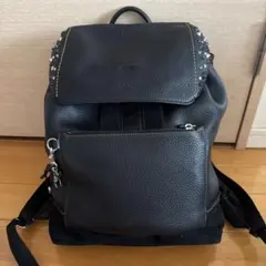 COACH レザー スタッズ リュック バックパック ブラック