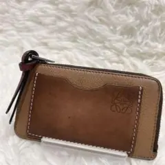 LOEWE ロエベ アナグラム コインカードホルダー フラグメントケースブラウン