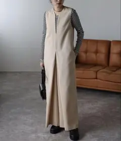 Bonjour Sagan ディープVネックオールインワン