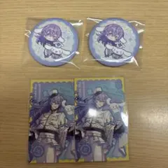 にじさんじ×サンリオ 星導ショウ シナモンロール 缶バッジ チェキ風カード