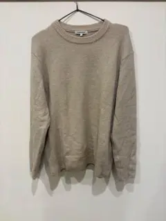 GLOBAL WORK ベージュ クルーネックセーター L