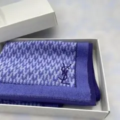 新品 イブサンローラン ハンドタオル タオルハンカチ　YSLモノグラム