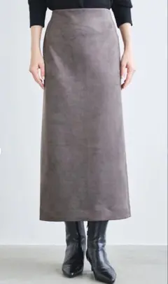 【今季・完売商品】lounie スウェードナロースカート　36