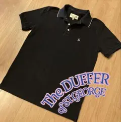 【used】The DUFFER of ST.GEORGE 半袖ポロシャツ 黒のサムネイル