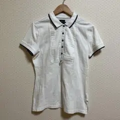 TOMMY HILFIGER ホワイト スリムフィット ポロシャツ S/P