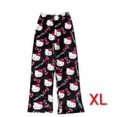 ハローキティ ルームウェアパンツ XLサイズ モコモコタイプ