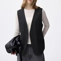 GU　ノーカラーベストZ　ブラック　Lサイズ