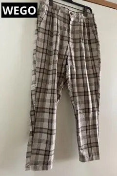 WEGO チェック　カジュアルパンツ