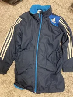 adidas ジャケット 130cm ネイビー　裏起毛