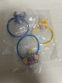 ディズニーキャラクター　twinkleヘアゴム　ダンボ　スティッチ　プーさん