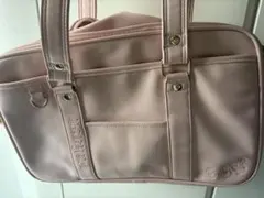 ジャンク/訳あり ピンク スクールバッグ / 制服バッグ / 使用感ありのサムネイル