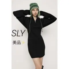 1198 美品✨️SLY ZIP UP POLY 2P ショートワンピース