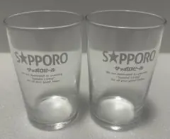 サッポロビール ロゴ入り グラス 2個セット（レトロ・ヴィンテージ）③
