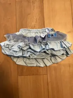 パンパンチュチュ　フリル付き デニム風 ブルマ パンツのサムネイル