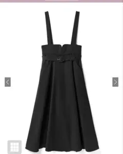 GRL ベルト付きハイウエストフレアジャンパースカート[sm42]