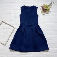 Dress Lab ドレスラボ ノースリーブ ワンピース ドレス ネイビー Sのサムネイル