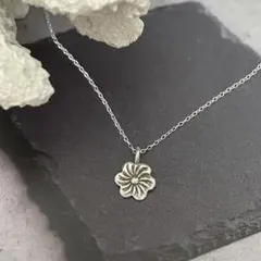 853.silver925製/フラワーカレンシルバーネックレス