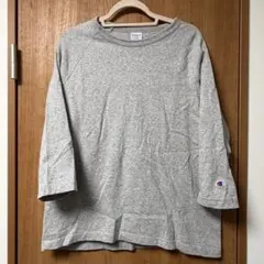 Champion T1011 USA製 ラグラン 七分袖 L グレー 美品
