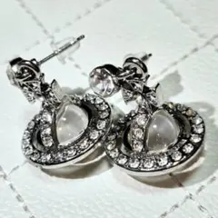 クリア】Vivienne Westwood スモールオーブ ピアス