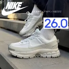 【新品26cm】NIKE｜ズーム ボメロ ローム｜サミットホワイトのサムネイル
