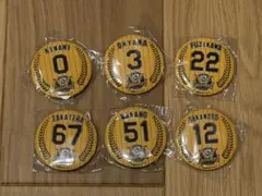 阪神タイガース　リーグ優勝記念　缶バッジ　6つセット