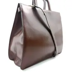 AIGNER　ビジネスバッグ　2way　A4収納可能　レザー　ブラウン　メンズのサムネイル